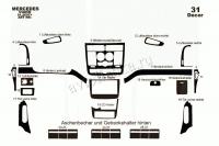 Mercedes-Benz Viano (w639) 2003-2014 декоративные накладки (отделка салона) под дерево, карбон, алюминий