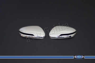 Hyundai i20 (13–) Накладки на зеркала с повторителем поворота, нерж, 2 части
